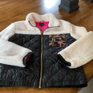 JOES Jacket, girls size 16, zip up with fleece and black shell.